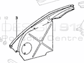 Engine Cover Porsche 911 1974-83 - 90110608104, 91110695600