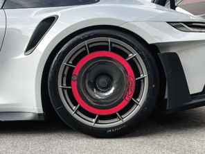 EVO Aero disc achterwiel van koolstofvezel voor magnesiumwiel. Porsche 992.1 GT3 RS