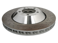 Remschijf voor, lichtgewicht, geboord en geperforeerd, 380 x 34 mm. Porsche 98SP Boxster Spyder / 981/982 Cayman GT4 (OE 9GT615301N en 9GT615302N) - 98135140581, 98135140580, 98135140681, 98135140680, 9GT615301N, 9GT615302N - PFL41787, PFR41887