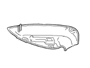 Door mirror cover, Lower part. Porsche 970 Panamera LHD - 97073171900, 97073172000 - MR00111, MR00112