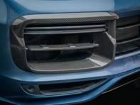 Copertura griglia radiatore in fibra di carbonio. Porsche 9YA Cayenne turbo - 9Y0807795041, 9Y0807796041 - EC-LR033-CBN
