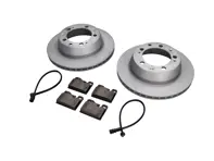 Rear Brake pads and brake disc package. Porsche 944 Cars without ABS Zimmermann - 94435204105, 94435295102, 94461221104