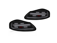Indicatore di direzione posteriore a LED, lente Somke. Porsche 986 Boxster - 98663144504, 98663144604, 00004490067 - EU-74-BOX-R-28