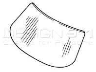 Frontscheibe aus leichtem Polycarbonatglas. Porsche 911 F/G 1968-89 - 91151C, 911-5-1C