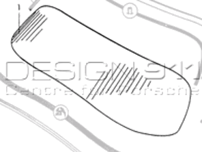 Frontscheibe klar. Porsche 356 SPEEDSTER