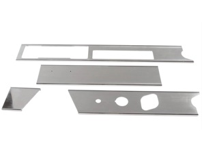 Juego de molduras de aluminio para salpicadero con volante a la derecha. Porsche 911 / 912 - 91155201400 - 1689808410
