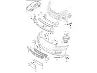 Módulo sensor de parachoques delantero, activador de protección para peatones. Porsche 970 Panamera 2010-16 - 97061822500