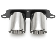 Terminali di scarico Deluxe Dual Style CROMO LUCIDO. Porsche 991 GT3 - 99111125390, 99111125393
