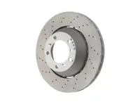 后制动盘转子，轻质钻孔凹盘，350x28mm。保时捷 997 GT3 2010 >> - 99735240598, 99735240698 - PRL40598, PRR40698