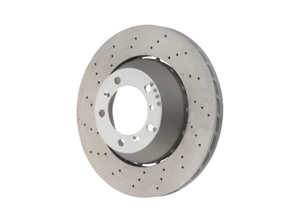 Disco freno posteriore, leggero, forato e con fossette, 350x28 mm. Porsche 997 GT3 2010 >> - 99735240598, 99735240698 - PRL40598, PRR40698