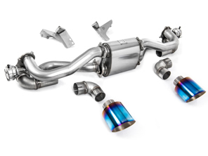 Silencieux arrière sport Milltek avec suppression et finitions en titane brûlé. Porsche 718 Cayman GT4 / Boxster GTS 4.0 L - 982251053E, 982251053K, 982251053F, 982251053H, 982251053D, 982251053G - SSXPO160