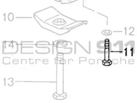Versnellingsbak Steunlager Beugel Zeskantbout Ring. Porsche 993 C4 / 993 C4S / 993 Turbo HANDGESCHAKELD - 90007507309