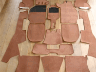 Interior floor carpet set. Porsche 911 1965-68