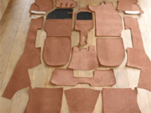 Bodenteppich-Set für den Innenbereich. Porsche 911 1965-68