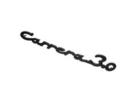 Stemma posteriore "Carrera 3.0". Porsche 911 3.0 1974-77 - 91155931705, 91155931702