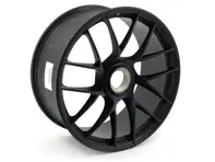 Rear 20-inch 911 Turbo Sport III Alloy wheel, in Black Matt. Porsche 991.2 - 99136277101JE1, 99136277101