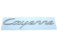 CAYENNE - Emblema trasero MATT Chrome para Porsche 958 Cayenne MKIII - 958559675000C1