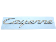 CAYENNE - MATT Chrom-Heckplakette für Porsche 958 Cayenne MKIII - 958559675000C1