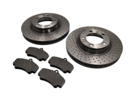 FRONT Brake Pads and Brake Disc Package. Porsche 997 C2S /C4S