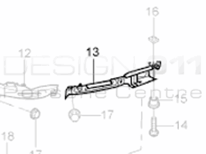 Front bumper outer bracket. Porsche 996 - 99650553503, 99650553603
