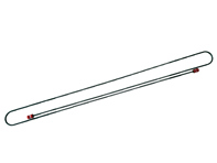 Bremsleitung, 2210 mm. Porsche 356 RHD-Fahrzeuge - PCG35260401, 69535260401, 10406253596