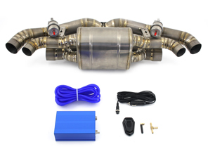 Silenziatore di scarico sportivo Valvetronic in Titanio per Porsche 992 Carrera e Turbo - Designtek - 992251052A, 992298019, 992251053A, 992298019A