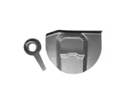 Schokdemperbeugel, Achter. Porsche 356A (1955-57) - 64450115500, 64450117105 - PP154DL, PP154DR