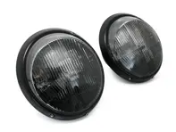 Headlamps with built in LED Internals RHD Standard Lens Porsche 911/964 - Black edition - 91163111298, 91163111498, 91163111398, 91163111598