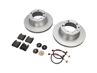 Ensemble plaquettes de frein arrière et disques de frein. Porsche 964 C2 1989-91 PETIT ETRIER - 96435294903, 95135204102, 96461236501, 95135204105ABS, 96435294903BRE, 99635208602, 15940, 95135204105, P65010, 96461236500, 96461236502, 99635208601, 96435209601