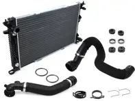 Radiator water / coolant and pipe kit. Porsche 95B.1 Macan 3.0L Diesel - 9A712125101, 95B121109B, 95B122101B