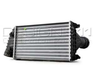 Intercooler de radiateur, gauche. Porsche 997 Gen1 Turbo - 99711063900, 8ML376783571