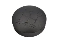 换挡杆旋钮嵌件，合金雕刻，黑色。保时捷 Boxster / 944 / 924 - 931424075001AJ - GI944B