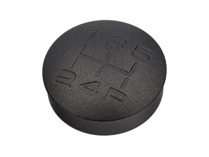 换挡杆旋钮嵌件，合金雕刻，黑色。保时捷 Boxster / 944 / 924 - 931424075001AJ - GI944B