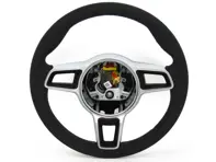 Volante Alcantara nera / Grigio platino. PorscheCayman GT4 - 9P1419091AHRAG, 9P1419091FSRAG