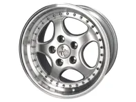 18" KT2 Leichtmetallfelge im Split-Rim-Look 9,5J ET52 – Silberfinish Porsche PCD5/130 - KT2S018, KT2S01808552, KT2S01809552