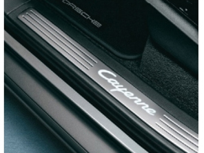 Side sills trims Stainless Steel, Illuminated. Porsche Cayenne 955 / Cayenne 957 - 95504480000 - 95504480000