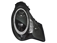 LAMPADE FRONTALI RHD (D2 HID) W/ DTR Anello + Indicatore LED + LED Proiettore Incorporato Fendinebbia Lucido-Nero (COPPIA) - 996631065, 996631066
