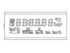 Vervangend LCD-scherm voor Porsche 964 / 993 instrumentenclusters - 993641311