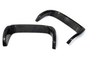 Uitlaatschildafdekkingenset, Carbon. Porsche 997.1 Carrera S