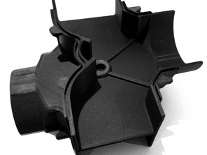 Heating air control box half. Porsche 911 - 91157104907, 91157105007, 90157104932, 90157105032, 91157104901, 91157104903, 91157104905, 91157105001, 91157105003, 91157105005, 91157105006 - 901 571 050 32 CENTRE