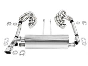 Sistema di scarico sportivo CARGRAPHIC GT per carrozzeria posteriore, con set collettore ID42 GT, senza riscaldamento, terminale di scarico sinistro - 96411104504, 96411104605, 96411104502, 96421103905, 96421103932, 96421104004