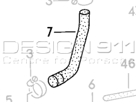 Kühler-Kühlmittelschlauch. Porsche 924 - 046121061
