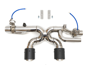Valvetronic middendemper bypass X-Pipe. Porsche 991.2 Carrera 2017-19 (alleen PSE) - FS.POR.9912.PSEVLV, 99111133105, 99111133107, 99111133104, 99111133106 - FS.POR.9912.PSEVLV