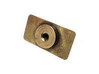 Threaded insert plate rear seat hinge. Porsche 356A - 64450116000 - PP183H, P183H