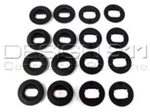 Juego de fijación de alfombrillas. Porsche 955 Cayena 2004-06 - 95504480264, 955044802648B2, 955044802648C3, 955044802648D4, 955044802648E5