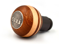 Pomello del cambio in legno di mogano e acero. Porsche 964/993/996/997 - 99342407500/2, 99642407500, 96442407505, 96442407502, 99642407501, 99742407500, 99742407501