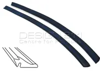 车门车窗刮板外部。保时捷 911 / 964 Cabrio / Targa - 91153193142, 91153193242