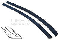 Raschietto per finestrino esterno. Porsche 911 / 964 Cabrio / Targa - 91153193142, 91153193242