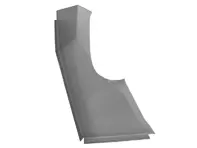 Reinforcement plate. Porsche 356A / 356B - 64450121100, 64450121200, 64450121100GRV, 64450121200GRV - PP106IR, P106IR, PP106IL, P106IL