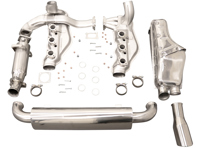 Exhaust set for 964 with single tail pipe and without catalytic converter. With Sport muffler. - 1620001410, 92.565S, 1621400710, 1621100606, 1621101900, 1621200100, 1625000300, 1625000900, 1623400100, 1620701100, 1620600900, 1620606200, 1620801000, 1623104480, 1623104470, 92.247SCLAMP, 99311119500, 96411119205, 96411119800, 90007428202, 99908405202, 99908500102, 92.241S, 92.280S, 92.560S, 92.260S, 91.024S, 91.023S, 96411104205, 96411321316, 96411321315, 96411104504, 96411104502, 96411104605, 96421104004, 96421103905, 96421103932